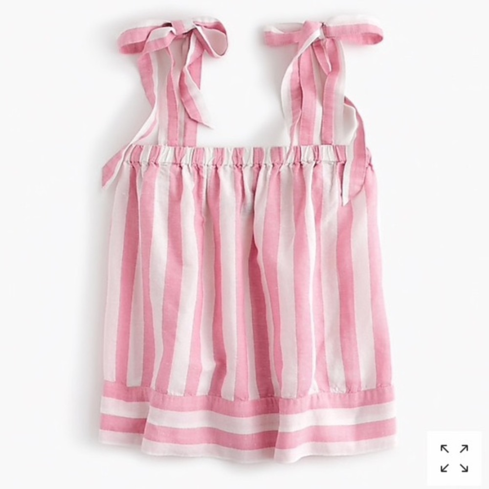 Linen stripe top